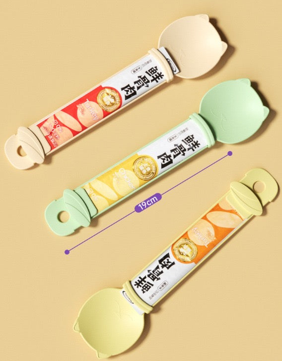 Cuchara Dispensadora de Snacks para Gatos - compatible con tubos de golosinas