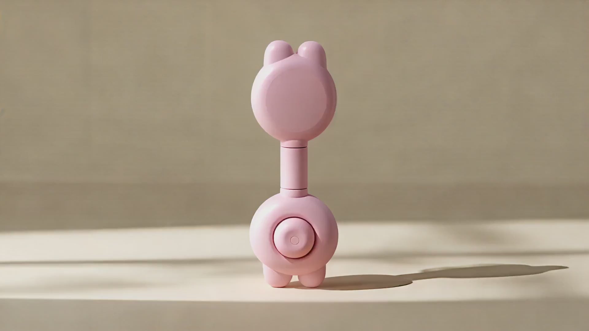 Cepillo Autolimpiante para Mascotas con Botón — Diseño Conejo